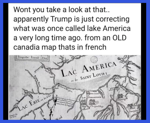 Doctored historical map falsely labelling Lake Ontario as Lac America, examined by NewsGuard